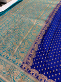 Pure Banarasi Silk Saree - Blue
