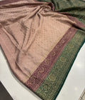 Pure Banarasi Silk Saree - Peach