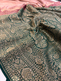 Pure Banarasi Silk Saree - Peach
