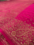 Pure Banarasi Silk Saree - Pink