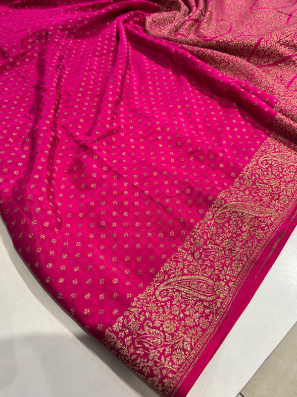 Pure Banarasi Silk Saree - Pink