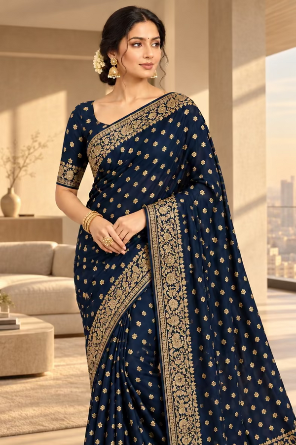 Pure Banarasi Silk Saree - Black