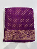 Pure Banarasi silk saree - Purple