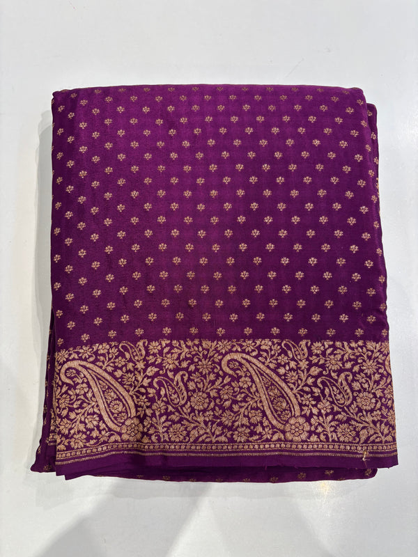 Pure Banarasi silk saree - Purple