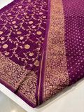 Pure Banarasi silk saree - Purple