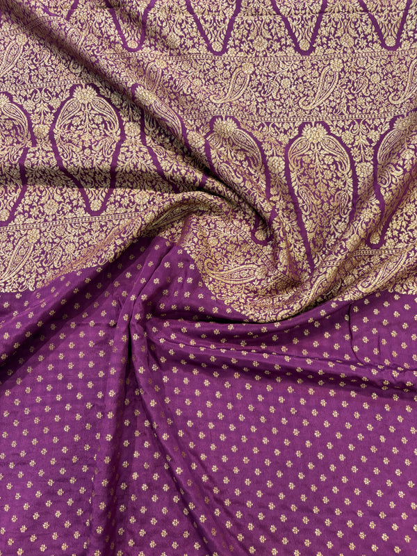 Pure Banarasi silk saree - Purple