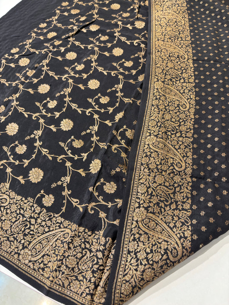 Pure Banarasi Silk Saree - Black