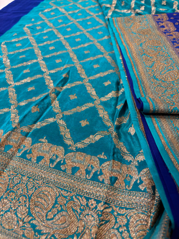Semi Banarasi silk saree