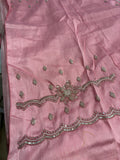 Cocktail party Wear designer Saree - Pink