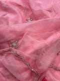 Cocktail party Wear designer Saree - Pink