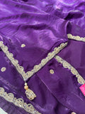 Cocktail Party Wear Designer Saree - Blue