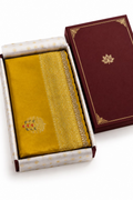 Party wear Banarasi Silk Saree with Scaloop Border - Yellow