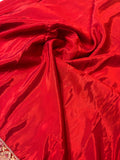 Designer party Wear Chiffon Saree - Red