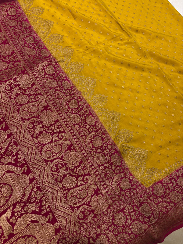 Pure Banarasi Silk Saree -Yellow