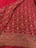 Pure Banarasi Silk Saree - white