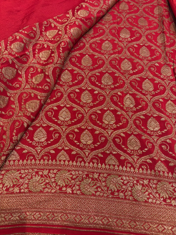 Pure Banarasi Silk Saree - white