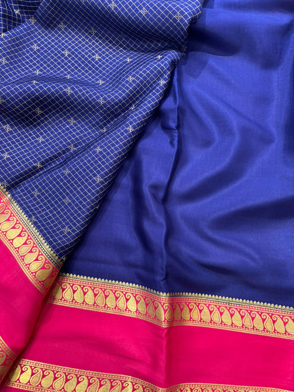 Pure Mysore silk saree - Blue