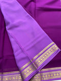 Pure Mysore Silk Saree - Purple