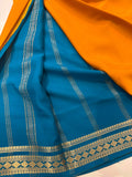 Pure Mysore silk saree - yellow