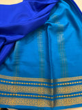 Pure Mysore Silk Saree - Blue