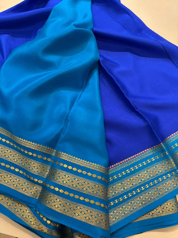 Pure Mysore Silk Saree - Blue