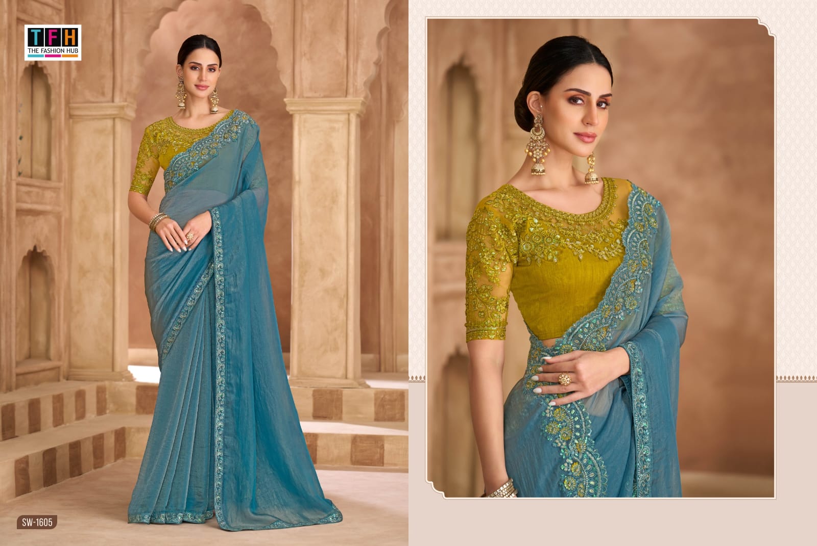 Everyday comfort sarees - Artisan Ikat Weave
